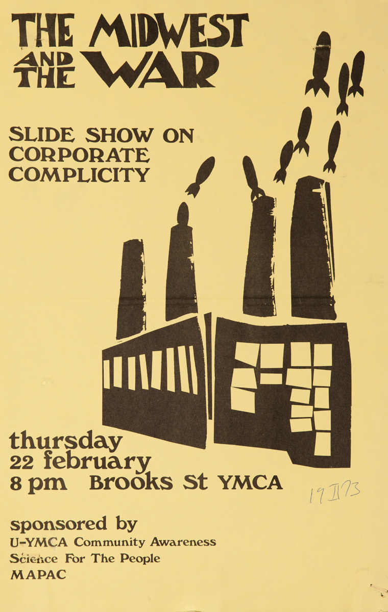 The Midwest and the War, Slide Show on Corporate Compliciity, Original American anti-Vietnam War Protest Poster