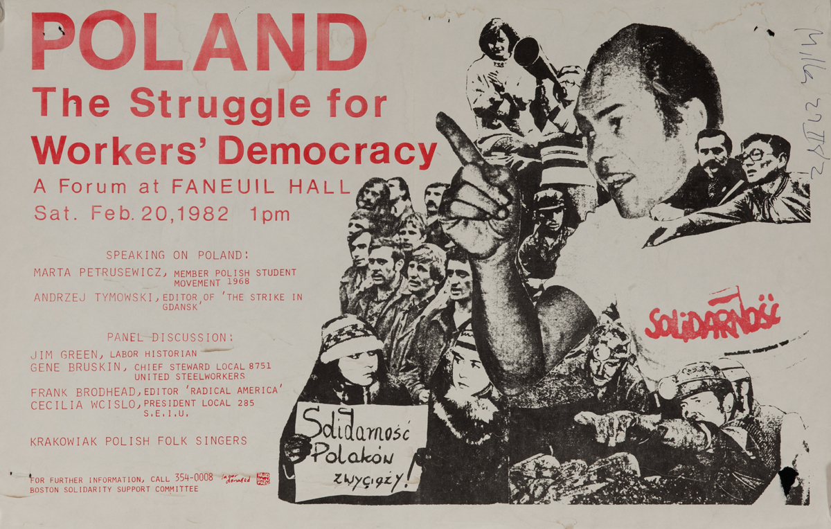 Poland, The Struggle for Workers' Democracy, Original American College Campus Protest Poster 