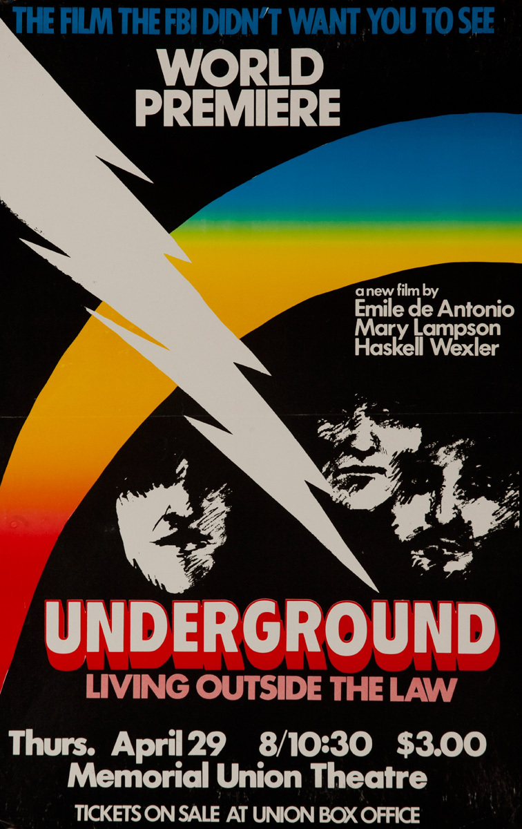 Underground, Living Outside the Law, Original American College Movie Poster