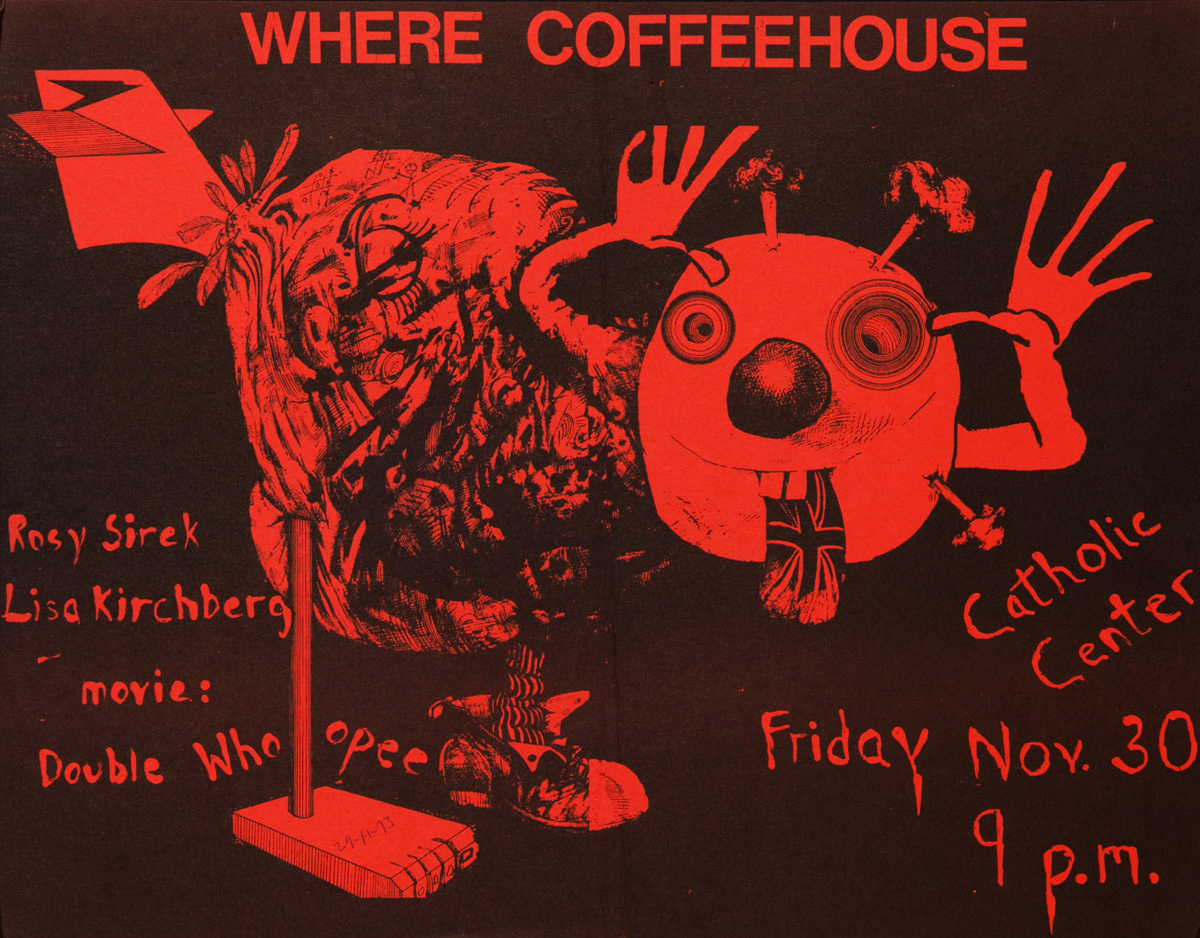 Where Coffehouse, Original College Campus Poster