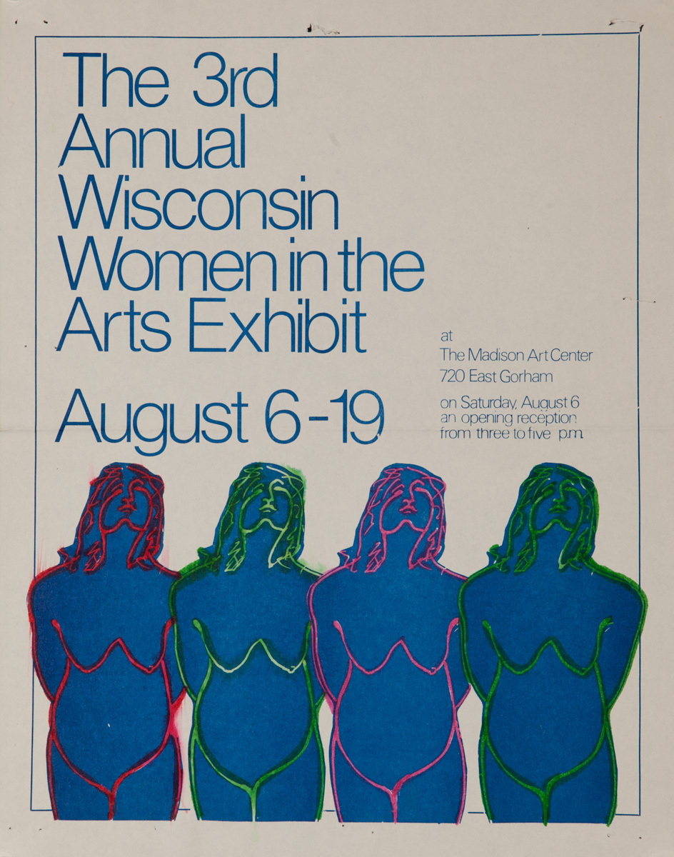 The 3rd Annual Wisconsin Women in the Arts Exhibit Original Poster