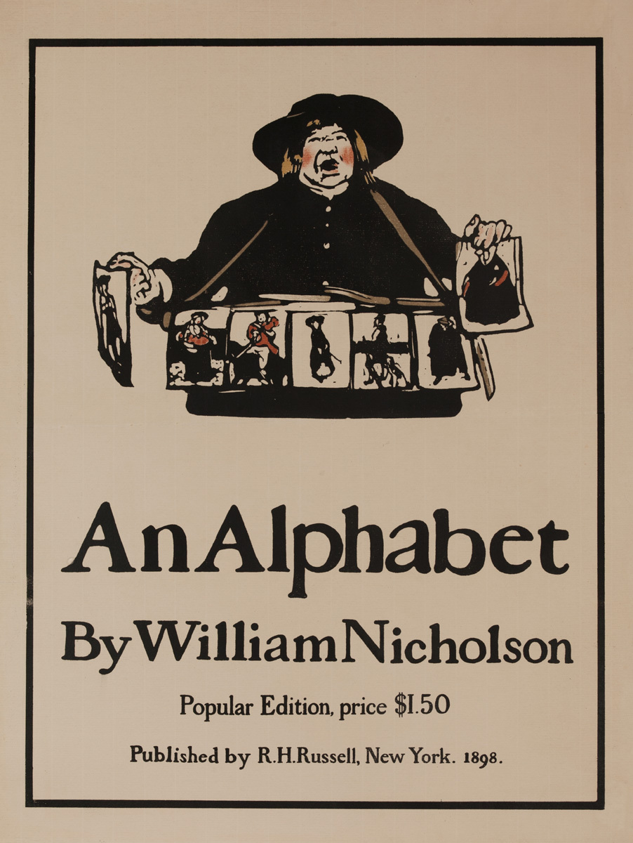 An Alphabet by William Nicholson, Original Amercian Advertising Poster