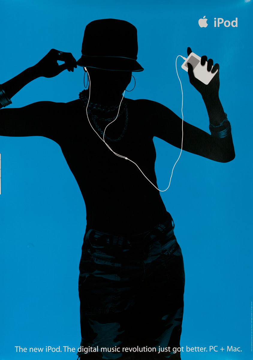 iPod, The digital music revolution just got better. PC + Mac, Original Apple Poster