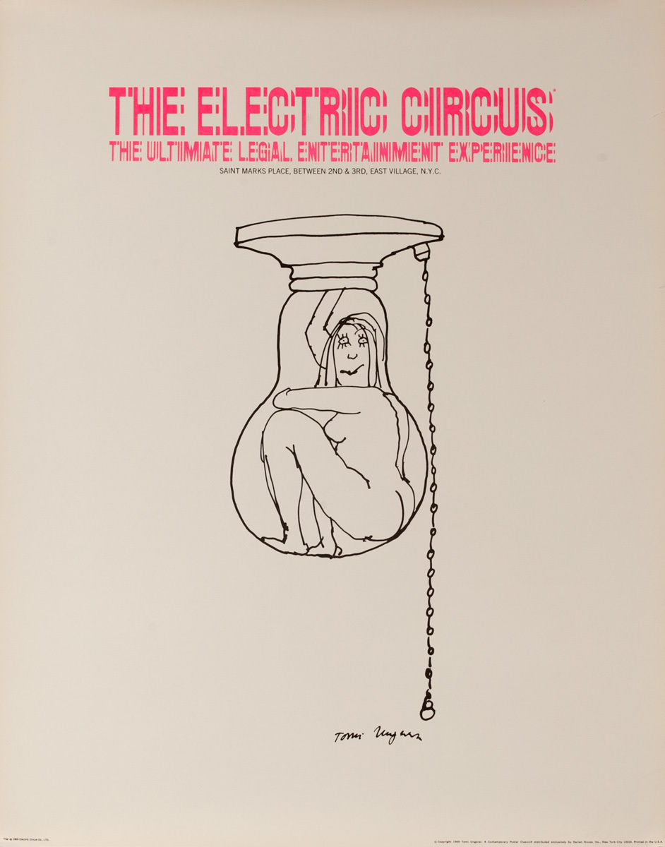 The Electric Circus - The Ultimate Legal Entertainment Experience, Original Poster (lightbulb)