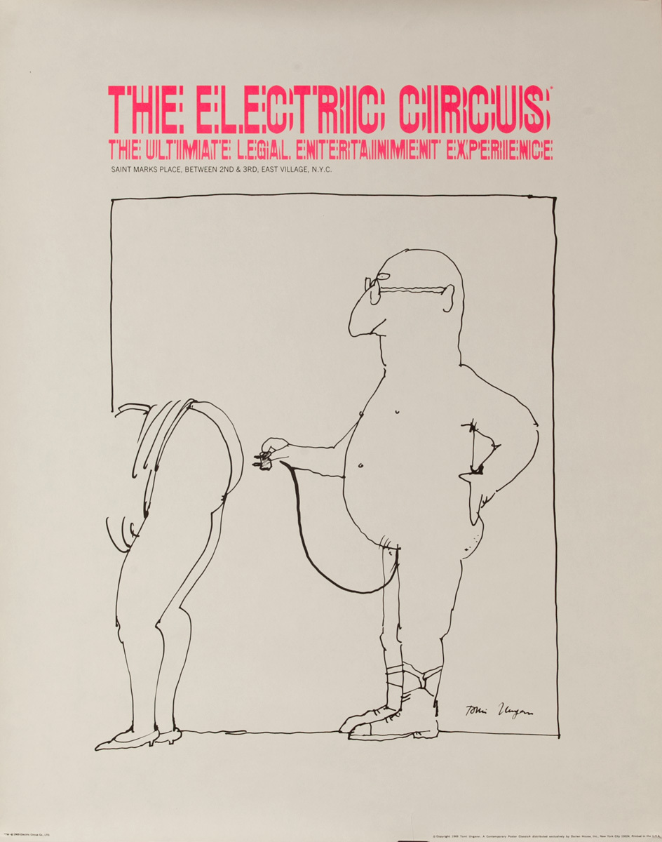The Electric Circus - The Ultimate Legal Entertainment Experience, Original Poster, plug