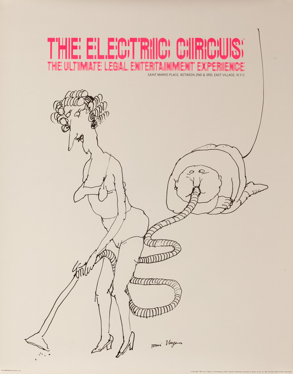 The Electric Circus- The Ultimate Legal Entertainment Experience, Original Poster, (Vacuum) 