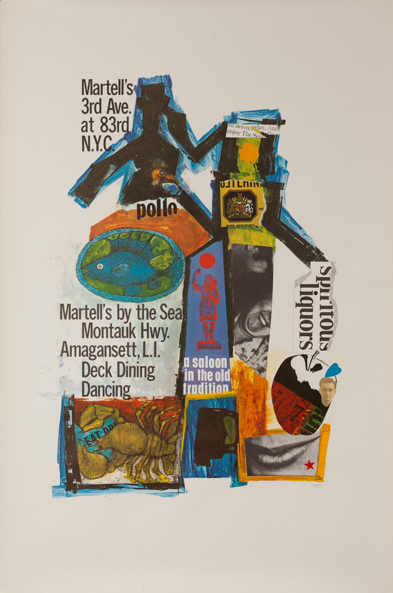 Martell's Bar NYC Montauk, Original Advertising Poster