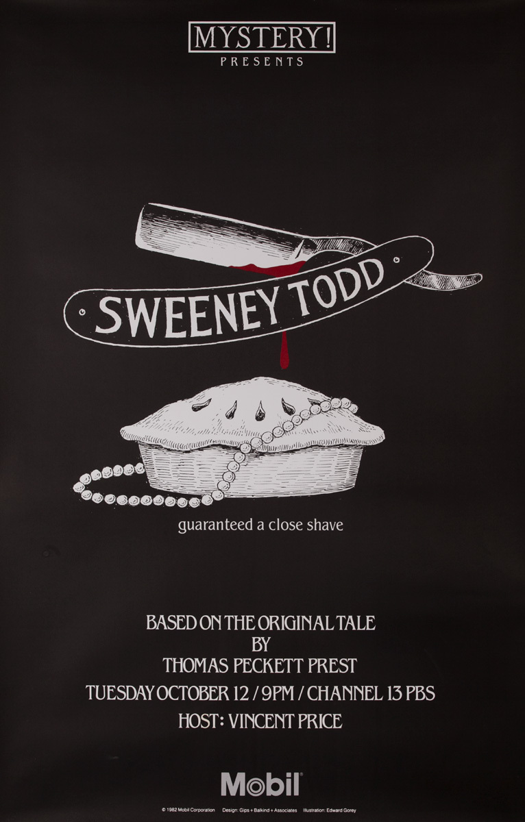 Sweeney Todd, Original Mobil Mystery Presents Poster