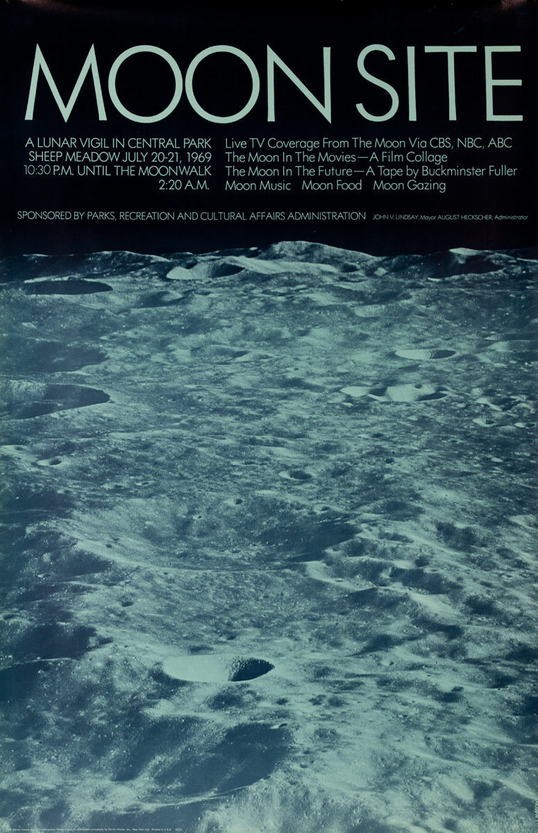 Moonsite, Original 1969 Science Poster