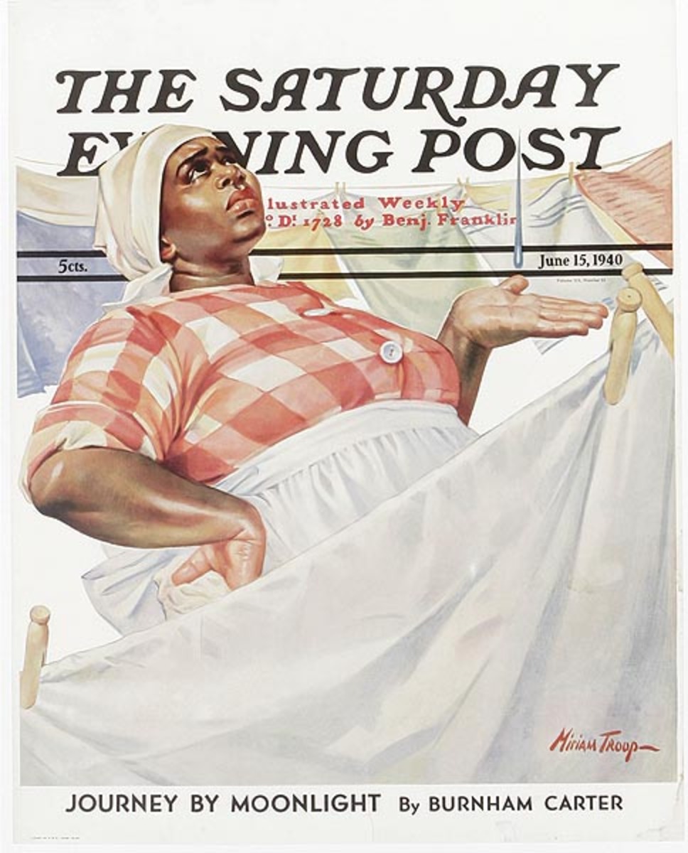 Saturday Evening Post Original Advertising Poster June 15, 1940 mammy