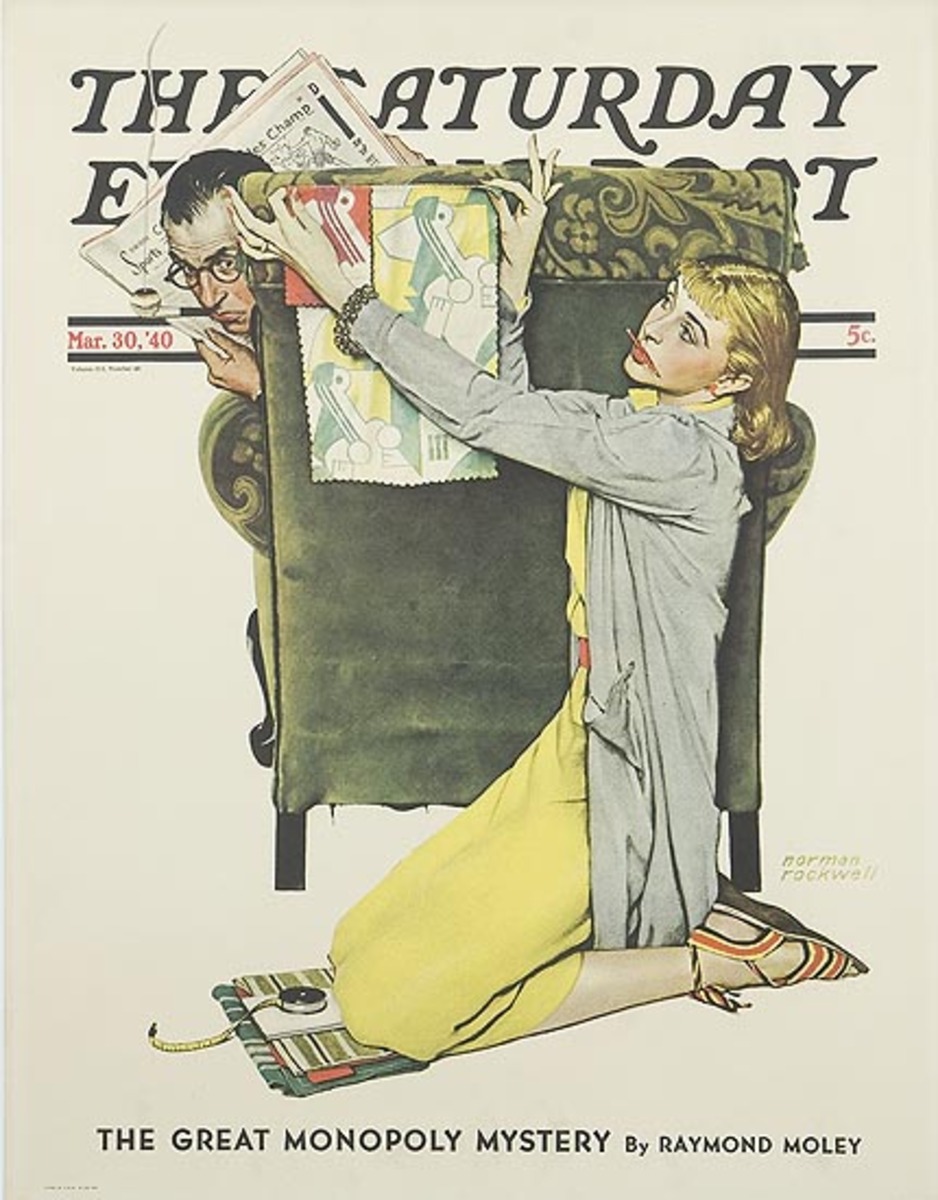 Saturday Evening Post March 30, 1940 Original Advertising Poster The Designer