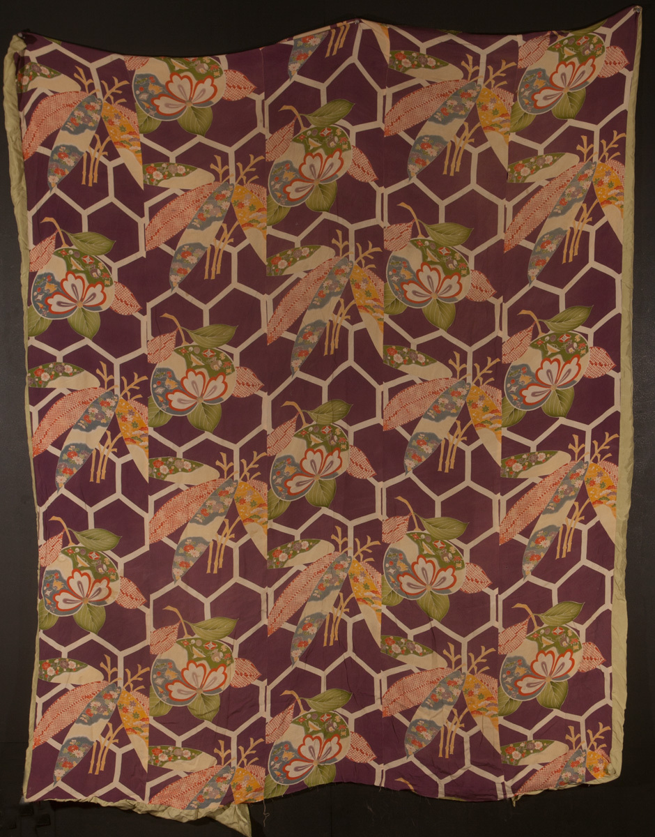 Japanese Silk AFloral Pattern Futon Cover