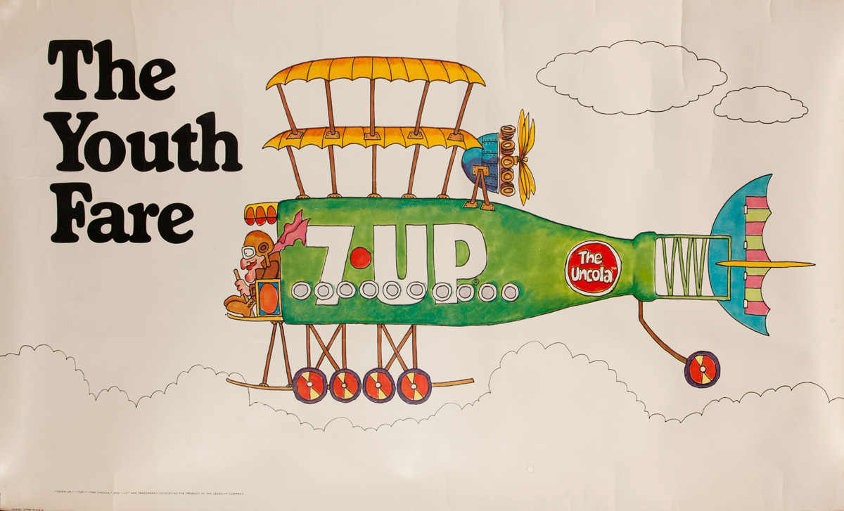 The Youth Fare, Original American 7-Up Advertising Poster