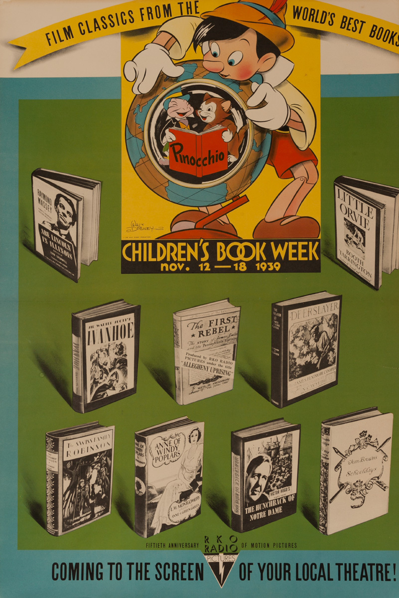 Original Children's Book Council Book Week 1939 Poster 