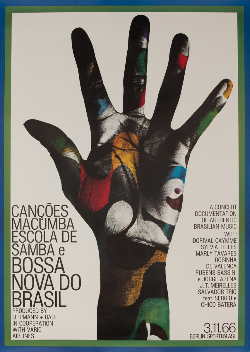 Bossa Nova do Brasil Original German Concert Poster