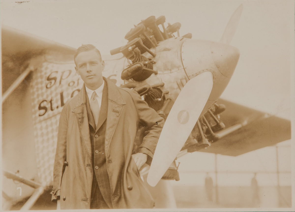 Charles Lindberg Spirit of St Louis Original B&W Photo