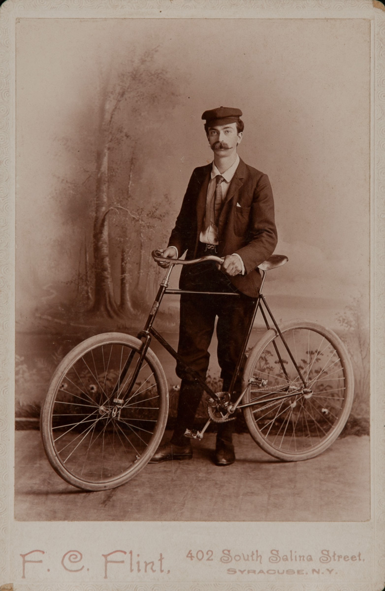 Syracuse New York, Cabinet Card Bicyclist