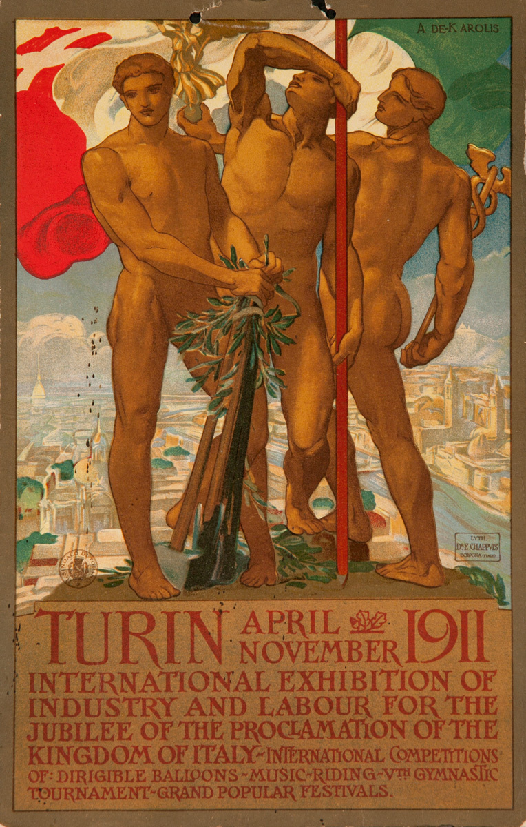 Turin 1911 Original Expo Poster