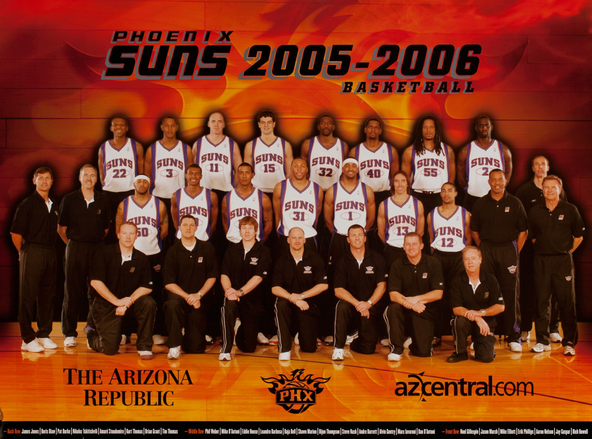 Phoenix Suns 2005-2006 Original Team Poster