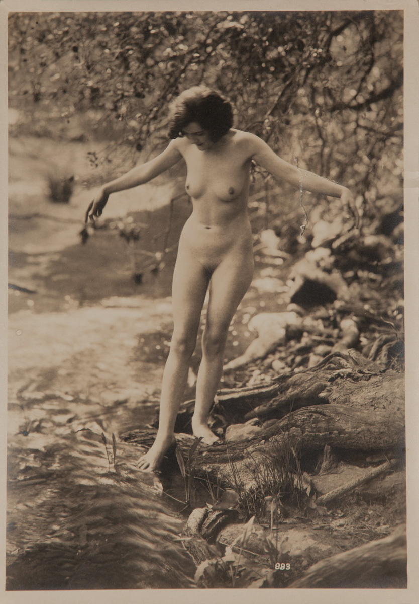 Alo Studio, Albert Arthur Allen Water Nymph Original Nude Photo