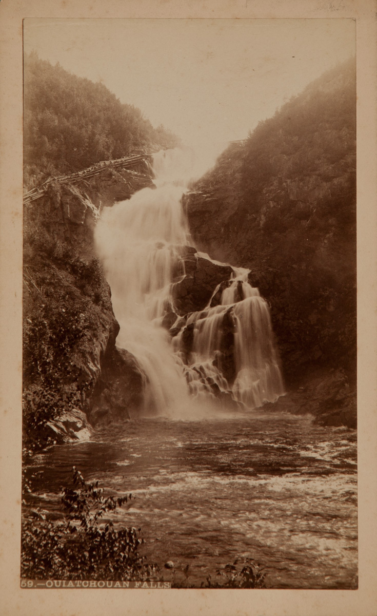 Original Ouiatchouan Falls, Canadian Cabinet Card
