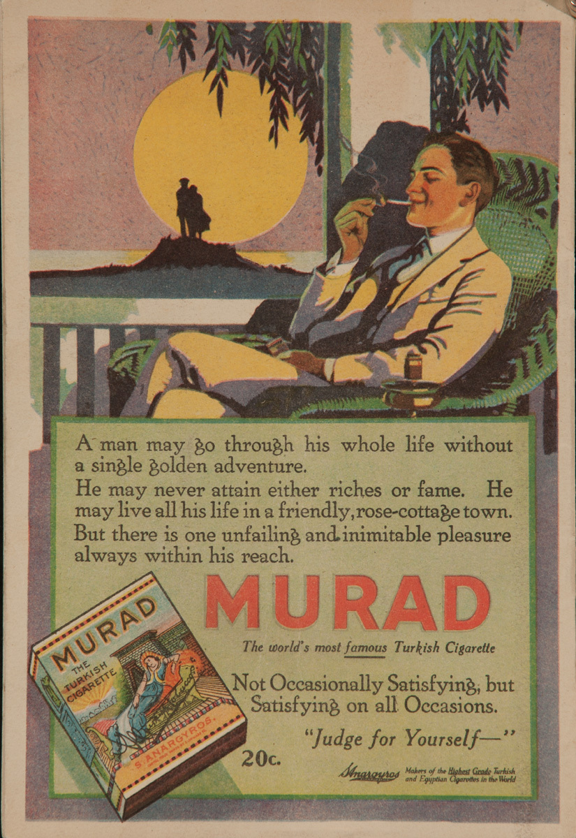 Murad Turkish Cigarette Advertisiment, Moonlit Man