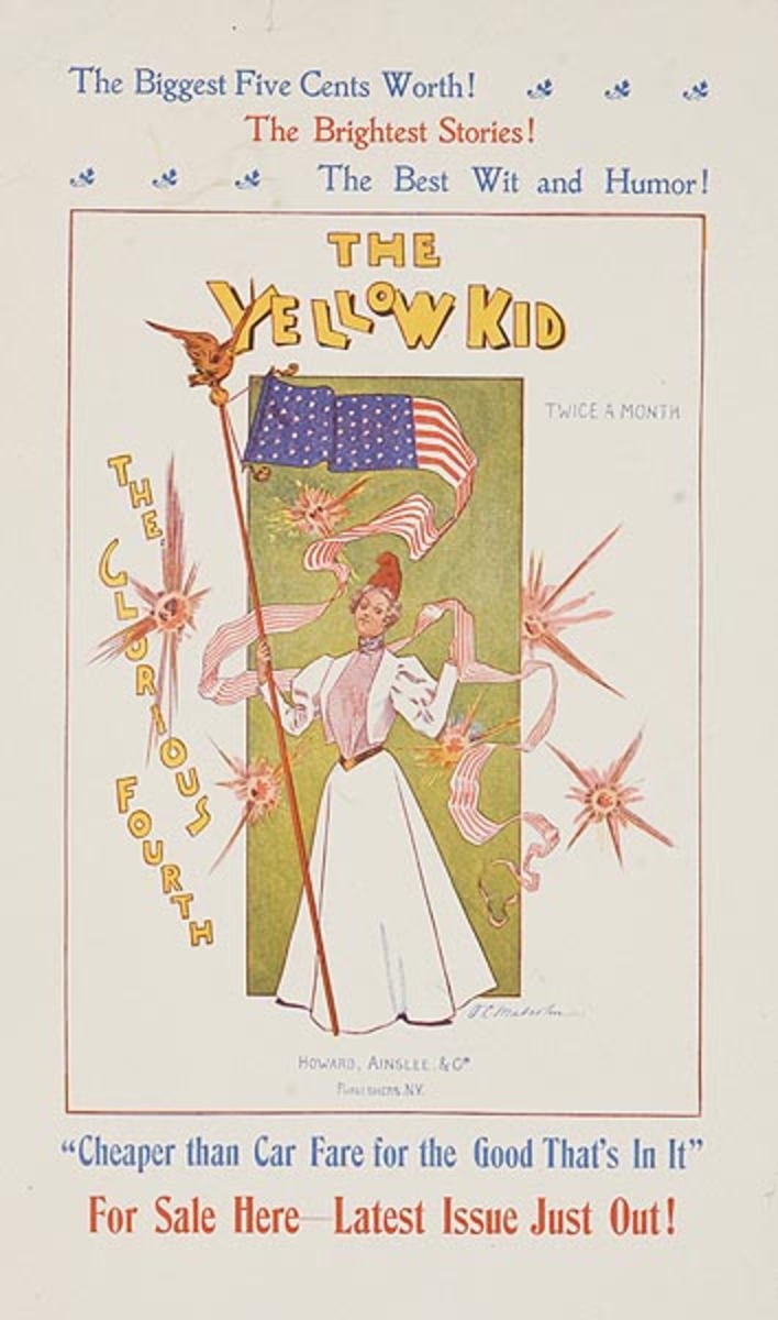 The Yellow Kid, The Fabulous Fourth Original American Literary Poster