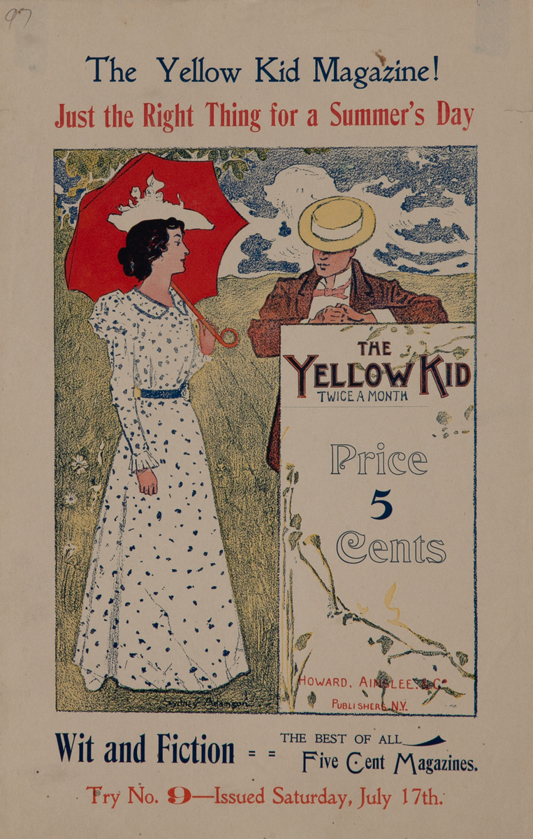 Yellow Kid Magazine Number 9 Original American Literary Poster
