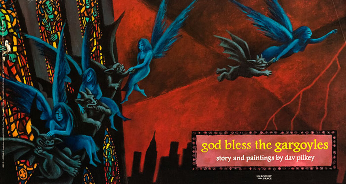 God Bless the Gargoyles Original Children's Book Advertising Poster