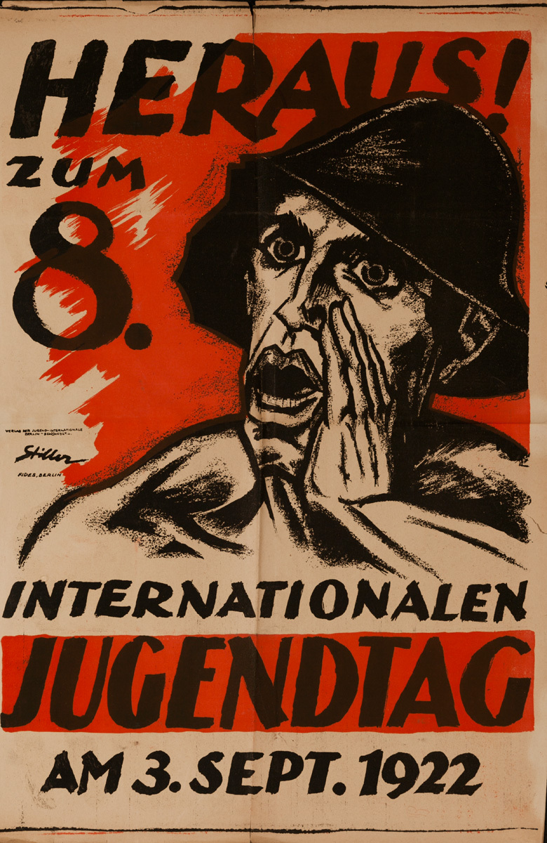 Original Post-WWI German Poster, International Youth Day, 