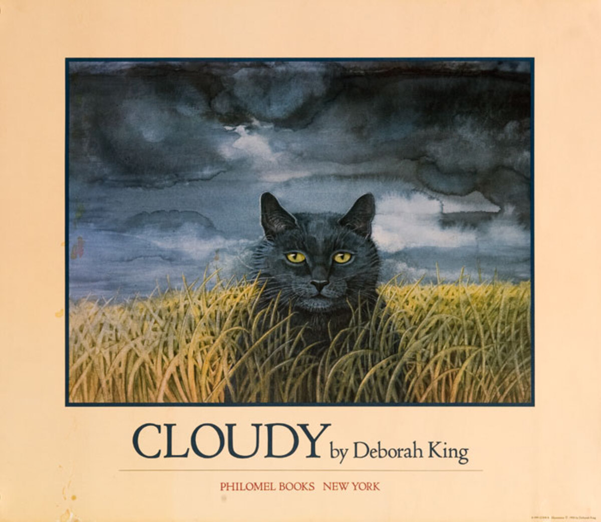 Cloudy Original Children's Book Advertising Poster