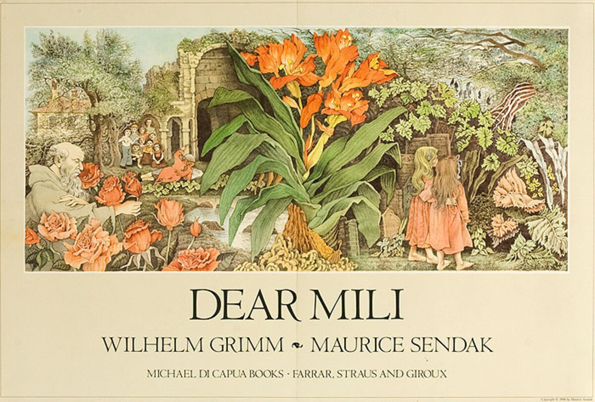 Dear Mili Original Children's Book Advertising Poster