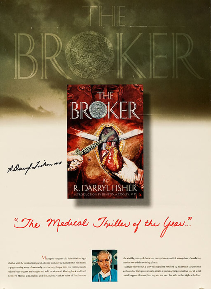 The Broker Original Book Advertising Poster