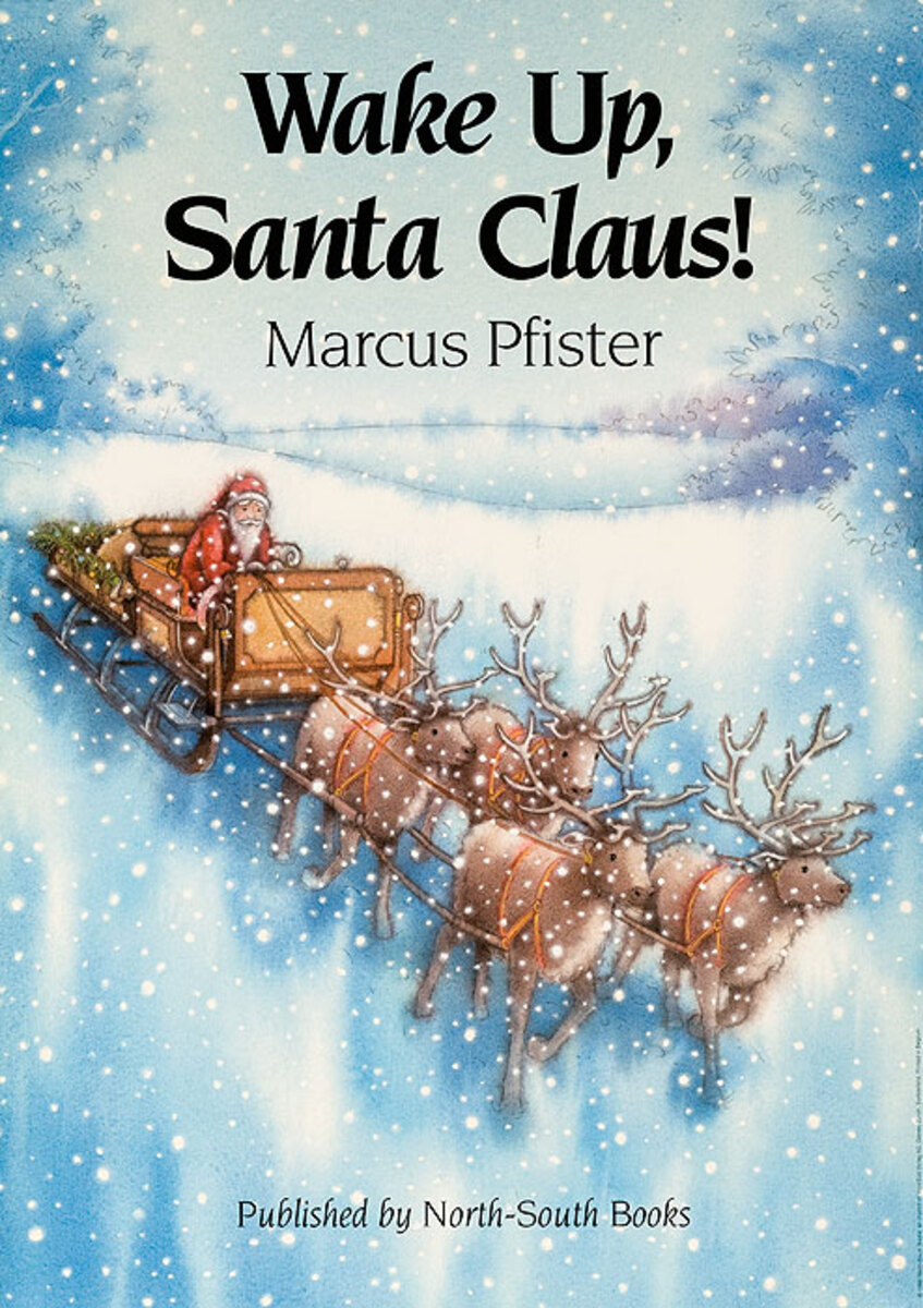 Wake Up Santa Claus Original Children's Book Advertising Poster