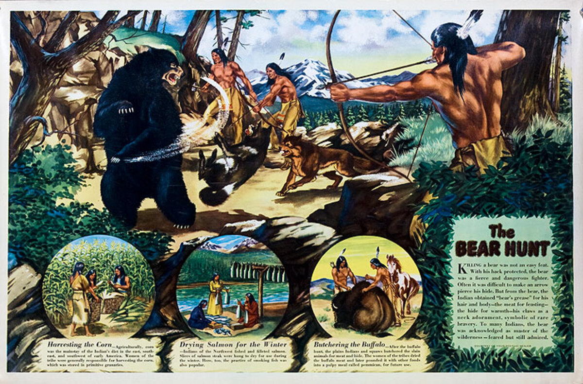 The Bear Hunt Original Pontiac Dealer Poster