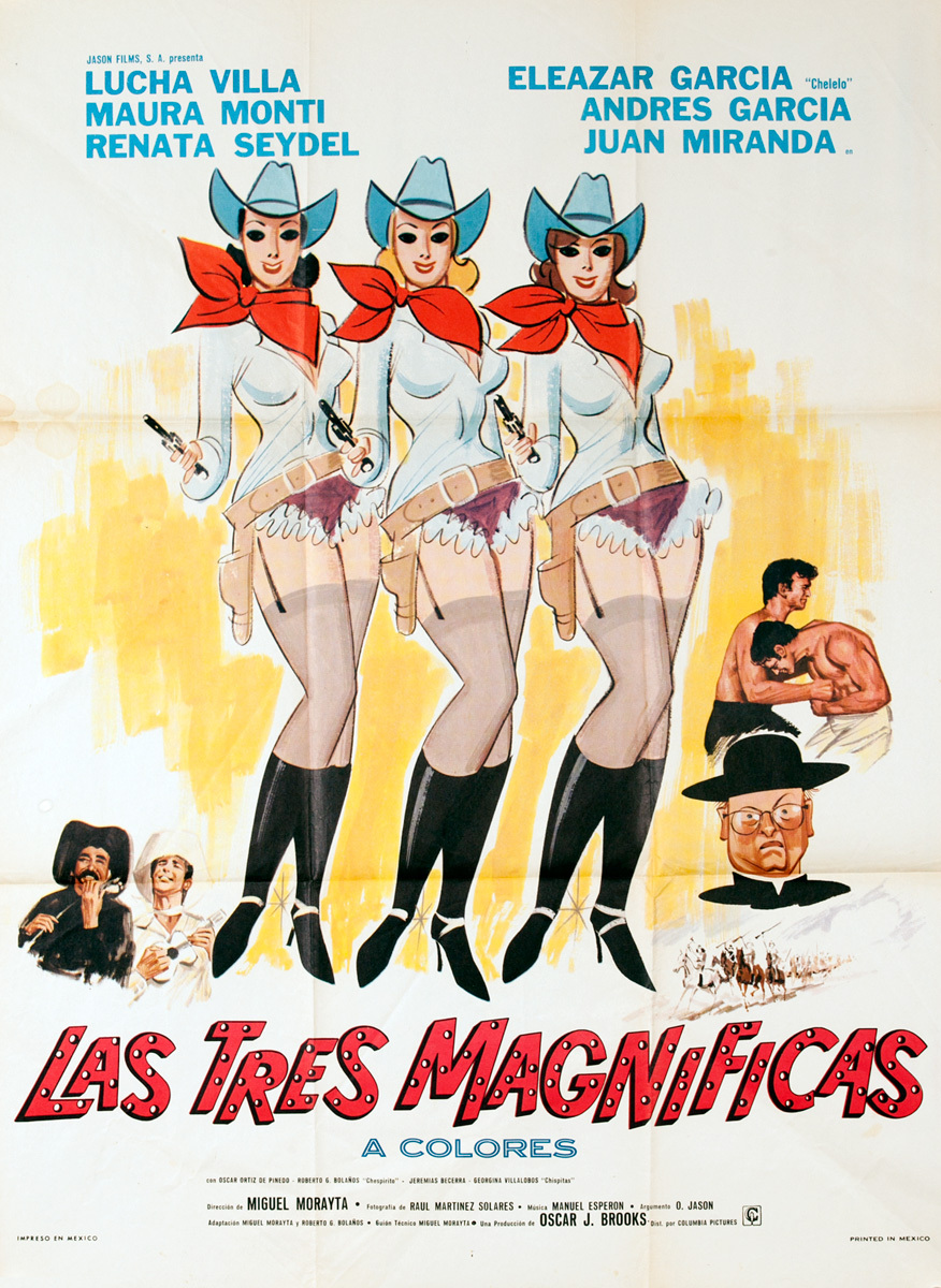 Las Tres Magnificas, Original Mexican Movie Poster