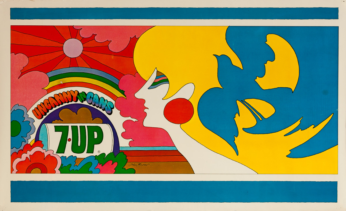 Uncanny in Cans Original 7 Up Advertising Poster, small size