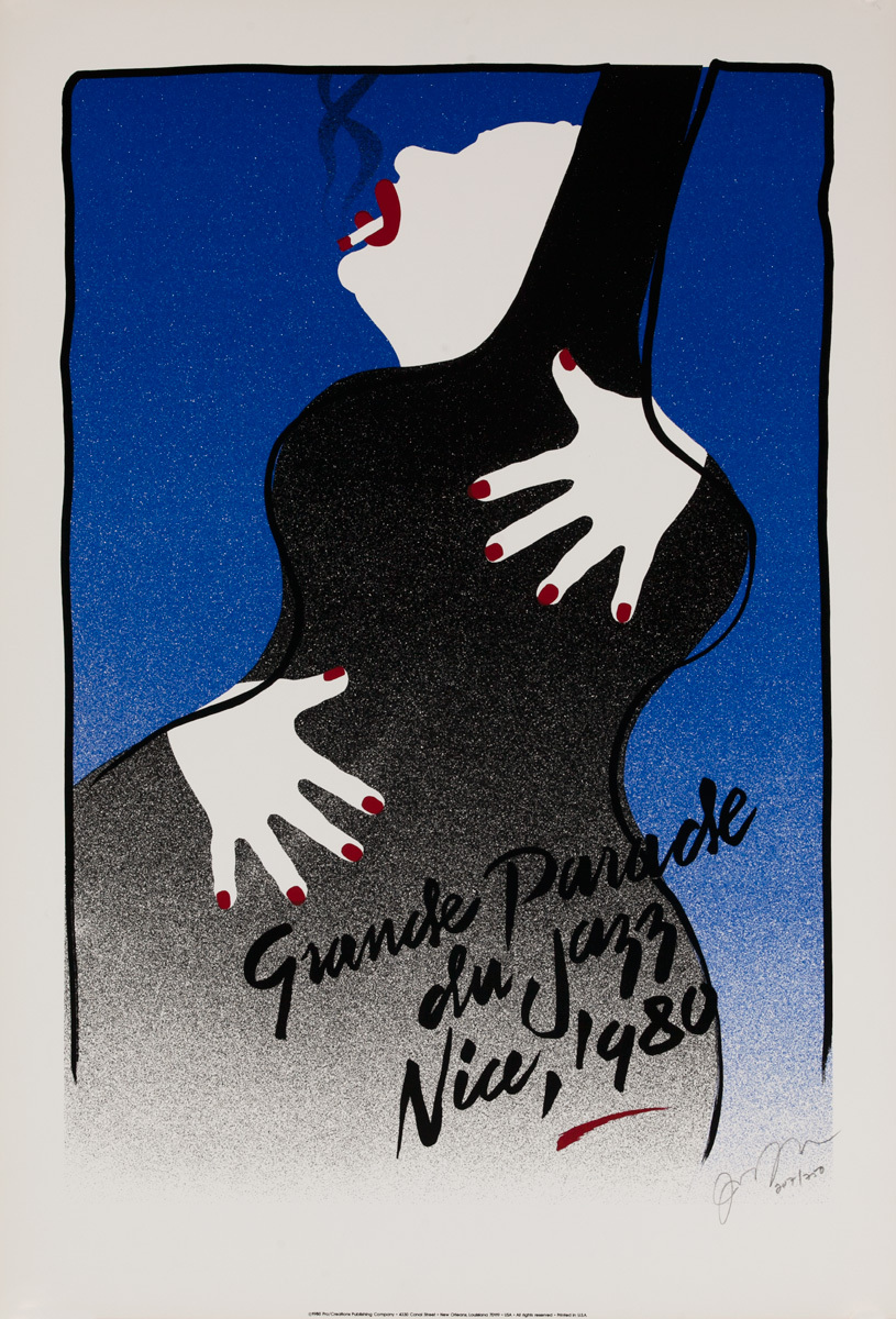 Grande Parade du Jazz Nice, 1980 Original Music Poster