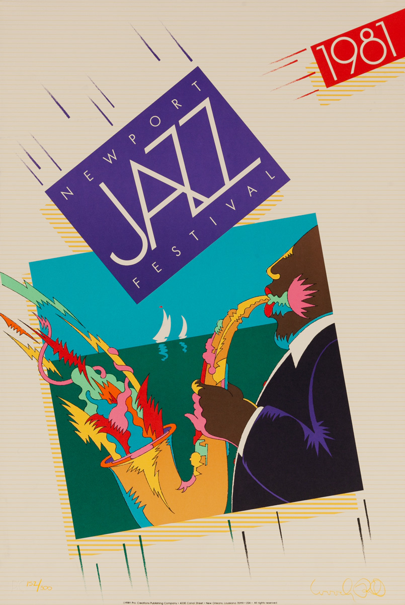 Newport Jazz Festival Original Concert Poster, 1981