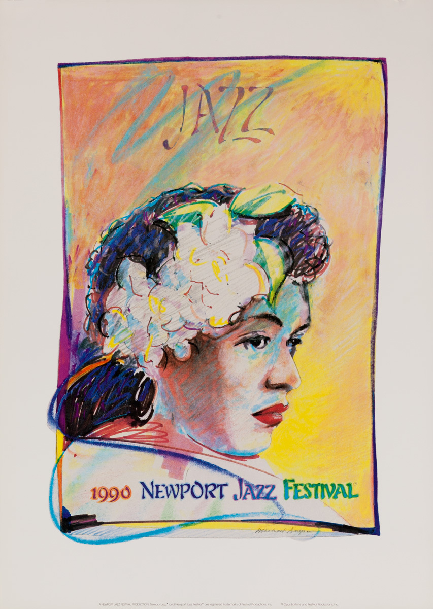 Newport Jazz Festival Original Concert Poster, 1990