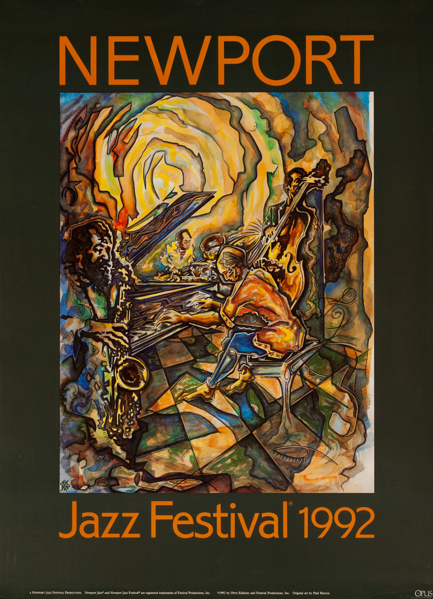 Newport Jazz Festival Original Concert Poster, 1992