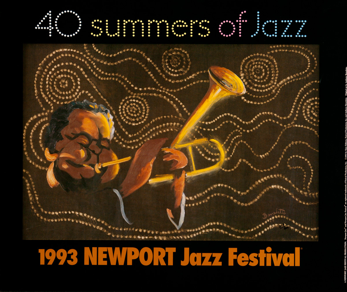 Newport Jazz Festival Original Concert Poster, 1993