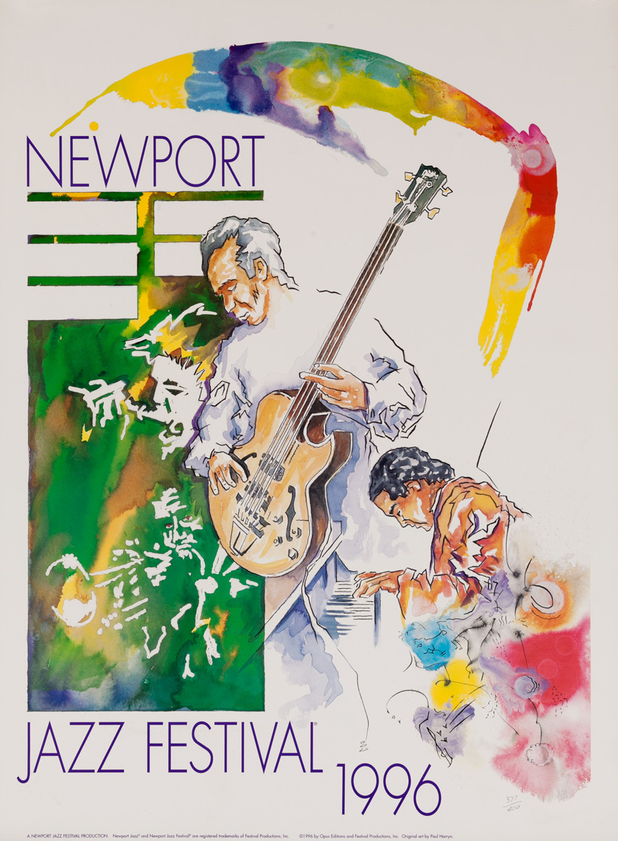 Newport Jazz Festival Original Concert Poster, 1996