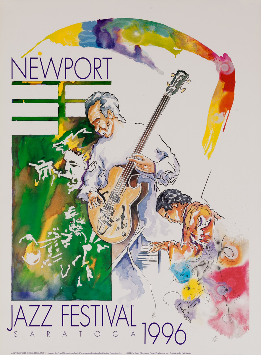 Saratoga Jazz Festival Original Concert Poster, 1996