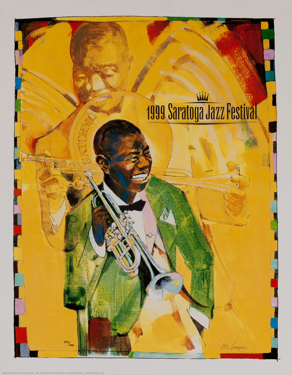 Saratoga Jazz Festival Original Concert Poster, 1999