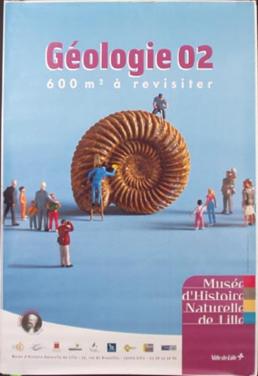 Geologie 2002 Lille France Original Vintage Museum Poster