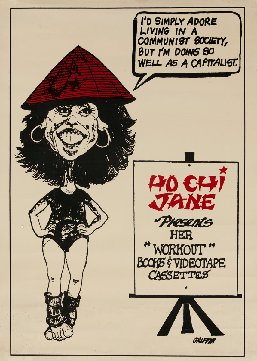 Ho Chi Jane Original Vietnam War anti- Jane Fonda Protest Poster