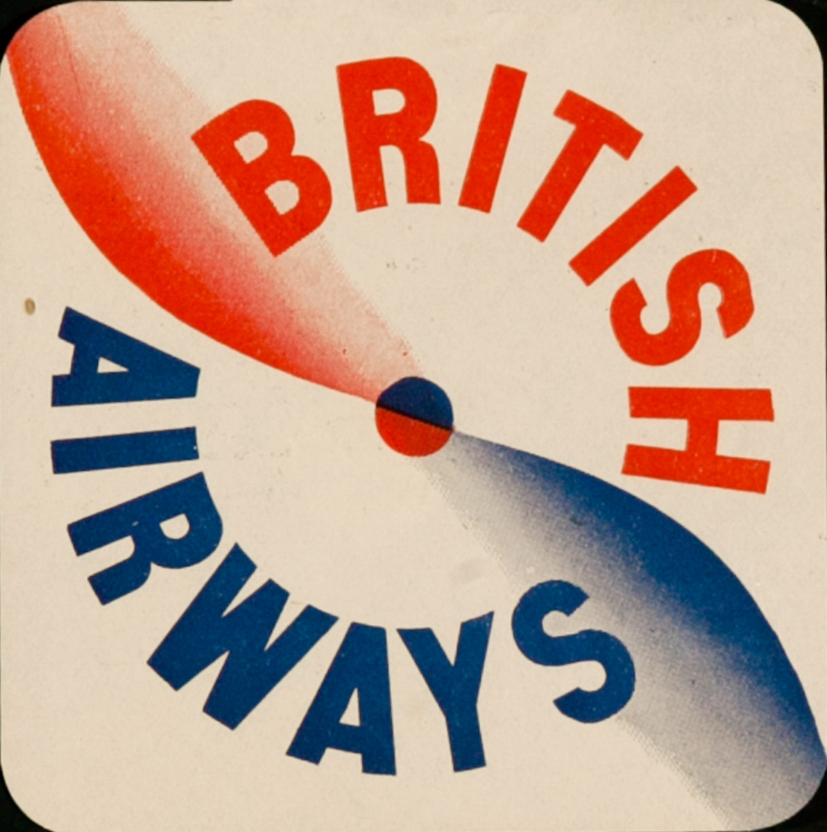 Original British Airways Luggage Label Propellor