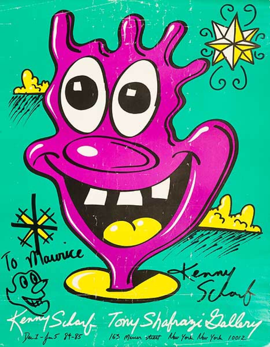 Kenny Scharf Tony Shafrazi Gallery Original Art Poster 