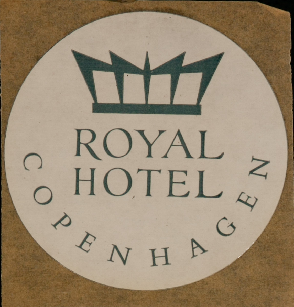 Royal Hotel Copenhagen Denmark, Original Luggage Label